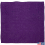 1 piece, USA Made Solid Color Bandana 100% Cotton, Purple / Grape, 22" x 22"