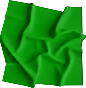 1 piece, USA Made Solid Color Bandana 100% Cotton, Kelly Green, 22" x 22"