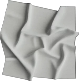 1 piece, USA Made Solid Color Bandana 100% Cotton, Silver, 14 x 14"