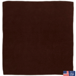 1 piece, USA Made Solid Color Bandana 100% Cotton, Cocoa Brown, 22" x 22"