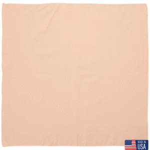 12 pieces, USA Made Solid Color Bandana 100% Cotton, Beige, 22" x 22"