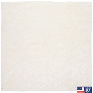 1 piece, USA Made Solid Color Bandana 100% Cotton, Natural, 27" x 27"