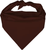 Pet Triangle Solid Bandana, 27X 38X 27, 1Pc, Dark Brown,