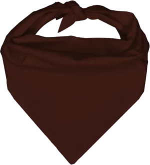 Pet Triangle Solid Bandana, 22X 30X 22, 12Pcs, Dark Brown,