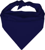 Pet Triangle Solid Bandana, 27X 38X 27, 1Pc, Navy Blue,