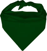 Pet Triangle Solid Bandana, 14X 20X 14, 12Pcs, Hunter Green,