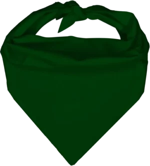 Pet Triangle Solid Bandana, 14X 20X 14, 12Pcs, Hunter Green,