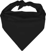 Pet Triangle Solid Bandana, 27X 38X 27, 1Pc, Black,
