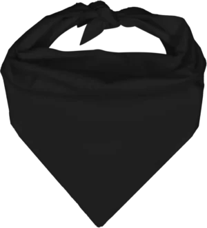 Pet Triangle Solid Bandana, 27X 38X 27, 1Pc, Black,