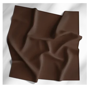 1 piece, Solid Color Bandana, Imported, 100% Cotton, Dark Brown, 18" x 18"