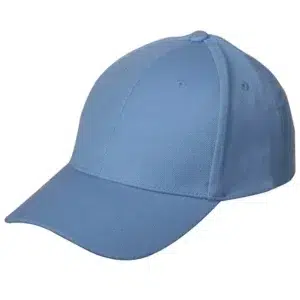 Wool Look Baseball Hat with Adjustable Velcro Back - 1 piece, Light Blue