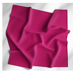 1 piece, Solid Color Bandana, Imported, 100% Cotton, Hot Pink, 27" x 27"