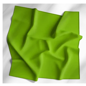 1 piece, Solid Color Bandana, Imported, 100% Cotton, Lime Green, 27" x 27"