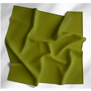 1 piece, Solid Color Bandana, Imported, 100% Cotton, Olive Green, 18" x 18"