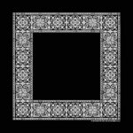 600pcs/Case, Open Center - Square Paisley Bandana USA Made 100% Cotton, Black, 27" x 27"