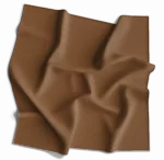 1 piece, Solid Color Bandana, Imported, 100% Cotton, Brown, 18" x 18"