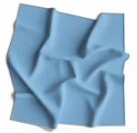 1 piece, USA Made Solid Color Bandana 100% Cotton, Light Blue, 14 x 14"