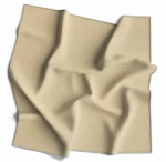 1 piece, USA Made Solid Color Bandana 100% Cotton, Natural, 22" x 22"