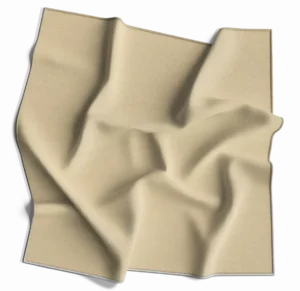 1 piece, USA Made Solid Color Bandana 100% Cotton, Natural, 22" x 22"