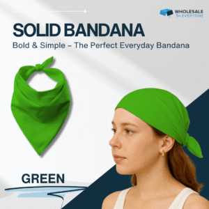 Green Solid Bandana