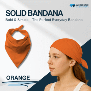 Orange Solid Bandana