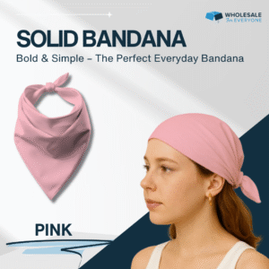 Pink Solid Bandana