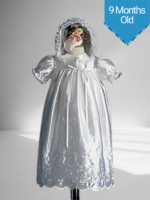 Girls Christening Dress - Girls Long Dress Sets (9 Months)