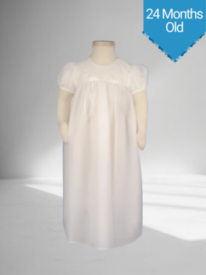 Baby Girls Christening Dress – Embroidered Bodice & Taffeta Baptism Outfit (18 Months)