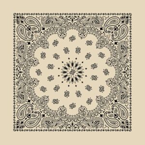 Contemporary Paisley Bandanas, 100% Cotton
