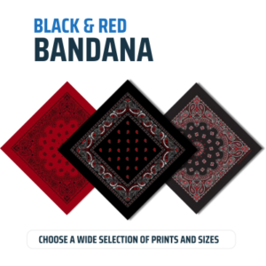 Black And Red Bandanas
