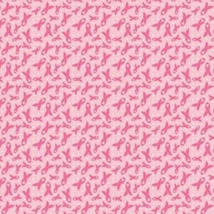 Pink Ribbon Bandana - 22x22 Inch - 12 pieces