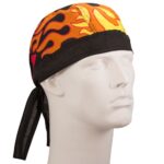 Flames Black Head Wrap - 1 piece