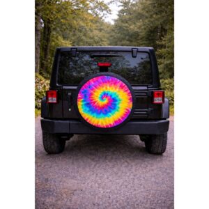 NEW 15" Rainbow Spare Tire Wheel Cover Waterproof for Jeep RV SUV Camper Trailer