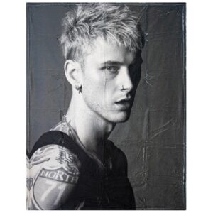NEW Machine Gun Kelly Plush Throw Blanket – 60"×50" Ultra Soft & Silky