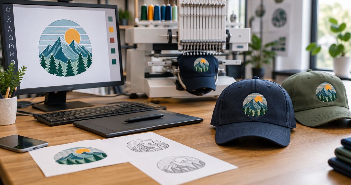From artwork file to embroidered caps: complete 2026 workflow