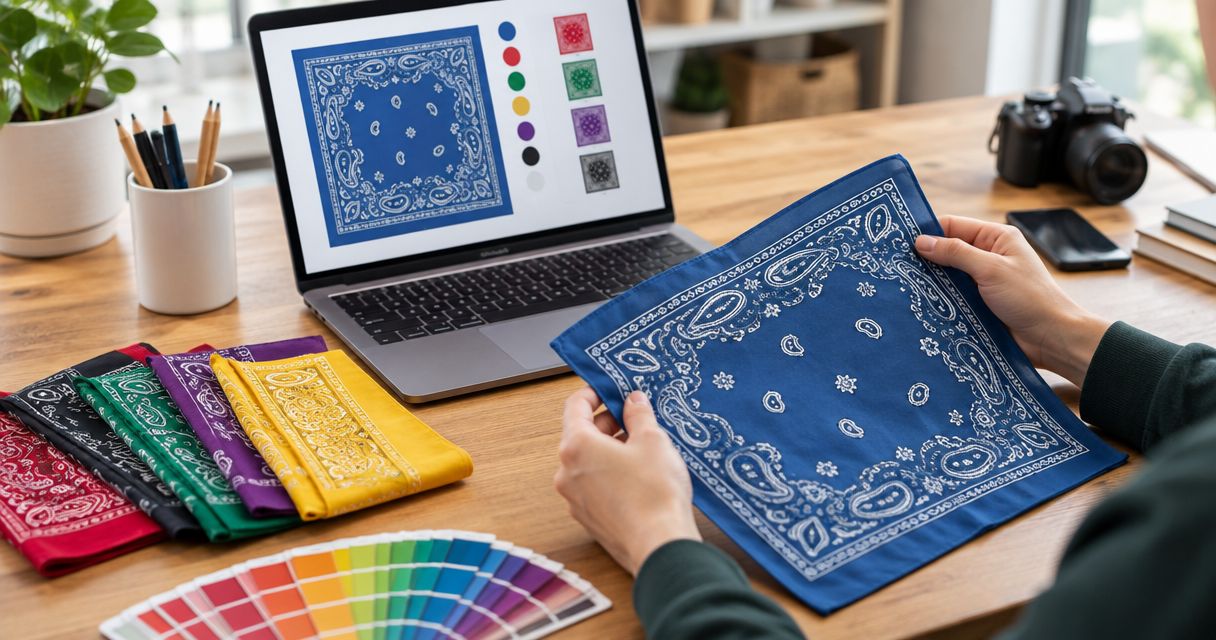 Can you customize the color of a paisley bandana order?