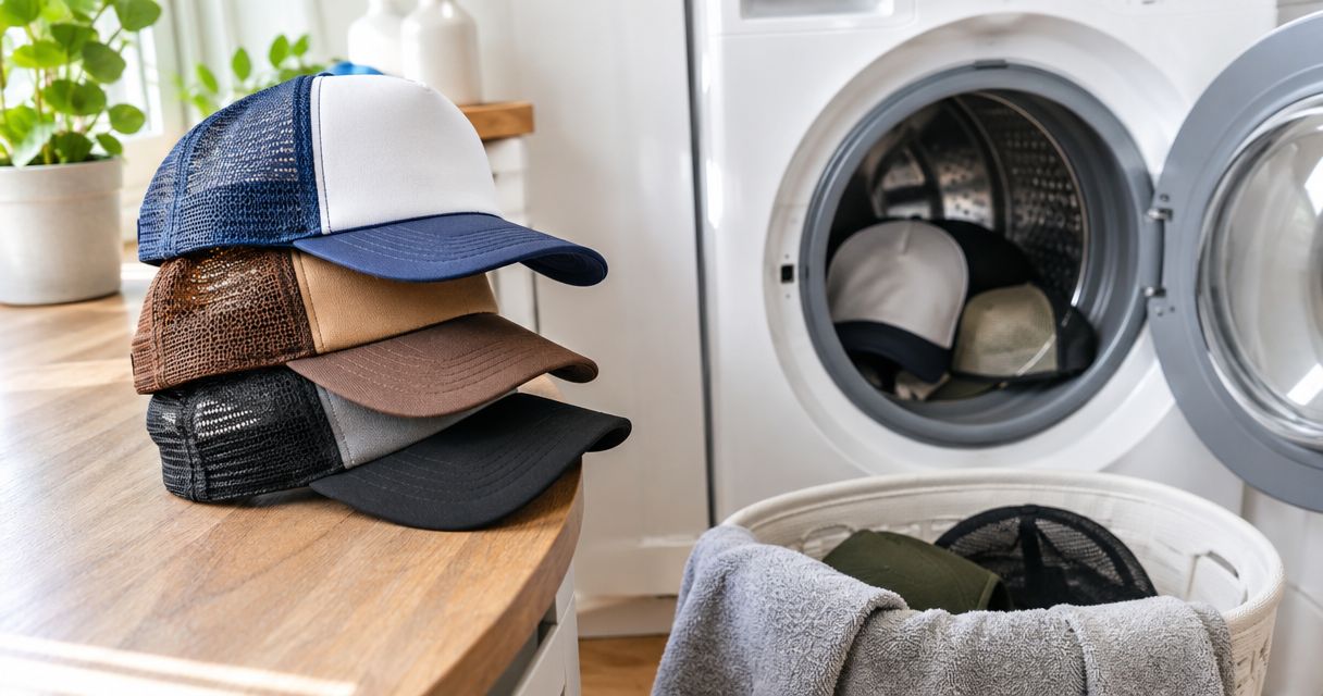 Can you wash wholesale trucker hats in a washing machine?