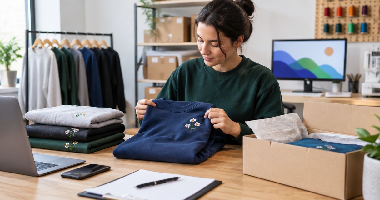 How long does embroidered apparel take to ship after approval?