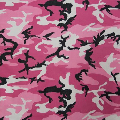 Pink Camo Bandana - 27 x 27 Inches (Over Sized) - 12pcs - Dozen