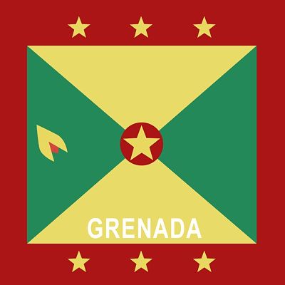 Grenada Flag Bandana - 22x22 Inch
