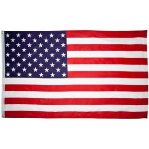 U S Flag - 3ft x 5ft Polyester - Imported