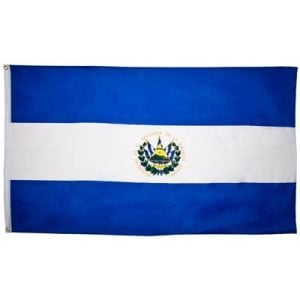 El Salvador Flag - 3ft x 5ft Polyester - Imported