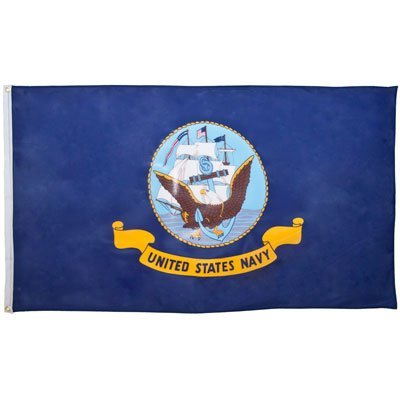 U S Navy Flag - 3ft x 5ft Polyester - Imported