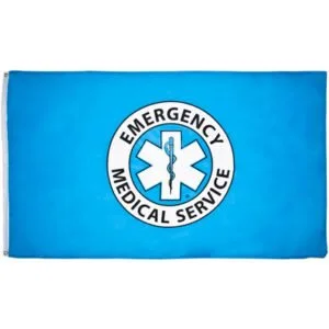 EMS Flag - 3ft x 5ft Polyester - Imported