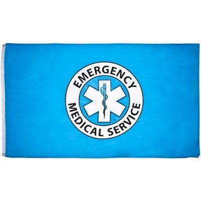 EMS Flag - 3ft x 5ft Polyester - Imported