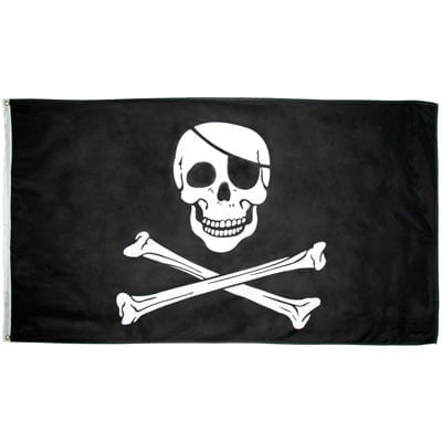 Jolly Roger Flag - 3ft x 5ft Polyester - Imported