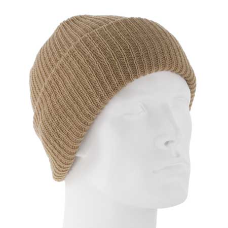 Value Knit - Sandstone Ski Hat - SINgle Piece - MADE IN USA