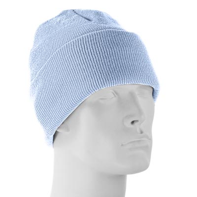 Light Blue ThINsulate Ski Hat - 40 gram - SINgle Piece - MADE IN USA