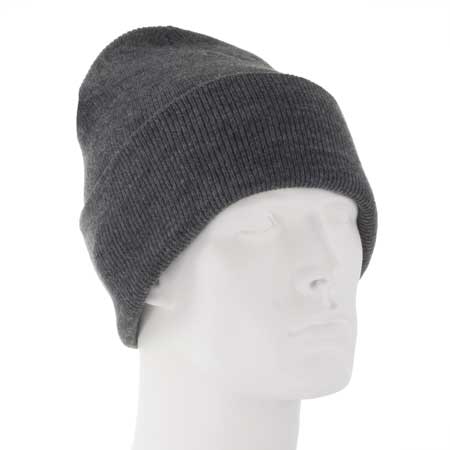 Charcoal Grey ThINsulate Ski Hat - 40 gram - SINgle Piece - MADE IN USA