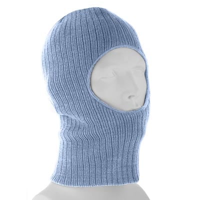 Light Blue One Hole Thinsulate Ski Mask - Single Piece - Made in USA
